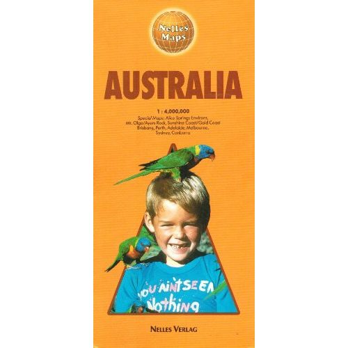 Ausztrália térkép Nelles 1:4 000 000 