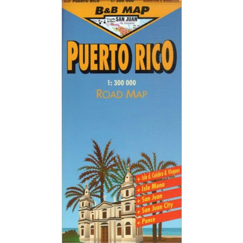 Puerto Rico térkép B&B Map 1:300 000 