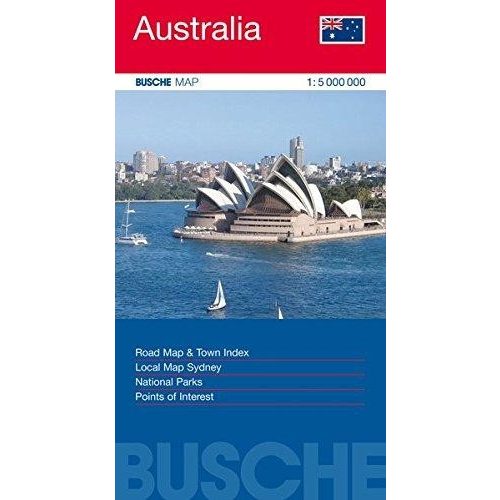 Ausztrália térkép Busche Map  1 : 5 000 000 