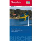 Svédország térkép Busche Map  1 : 750 000  