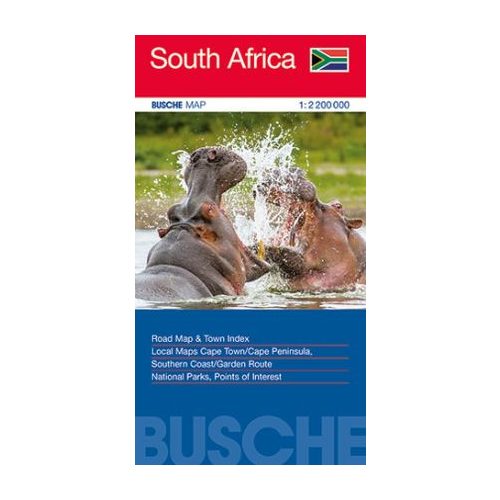 Dél-Afrika térkép, Dél-Afrika autós térkép Busche Map 1 : 2 200 000 South Africa térkép