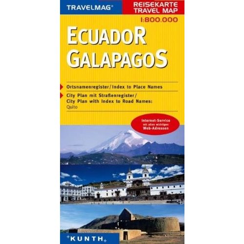 Ecuador és Galápagos térkép Kunth 1:800 000 