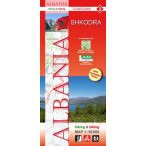   Albánia térkép 3. rész, Albánia kerékpáros térkép   Huber 1:50 000