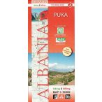   Albánia térkép 4. rész, Albánia kerékpáros térkép Puka turista térkép Huber 1:50 000