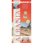   Albánia térkép 5. rész, Albánia kerékpáros térkép   Huber 1:50 000