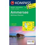   791. Ammersee, Wörthersee, Pilsensee, 1:25 000 turista térkép Kompass 