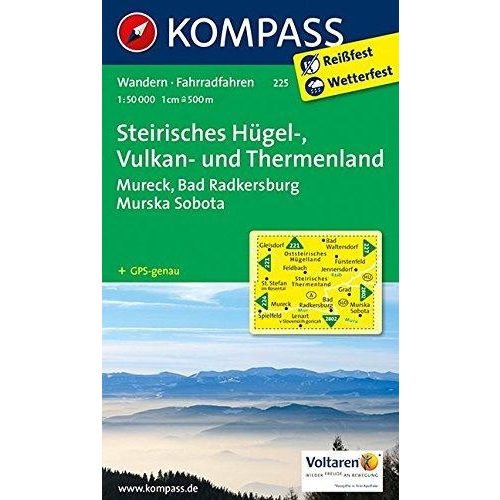 225. Steirisches Hügel- und Vulkanland turista térkép Kompass 1:50 000 