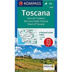   2440. Toscana, Toszkána turista térkép Kompass 1:50 000  2017