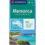 243. Menorca turista térkép Kompass 