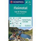   618. Val di Fiumme Fleimstal turista térkép Kompass 1:25 000 