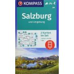   291. Salzburg, Rund um, 2teiliges Set mit Naturführer turista térkép Kompass 