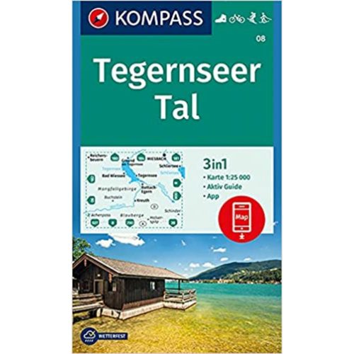 08. Tegernseer turista térkép Kompass 1:25 000 