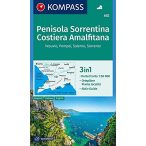   682. Penisola Sorrentina turista térkép szett 3in1 Kompass 1:50 000 
