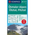43. Ötztaler Alpen turista térkép Kompass 1:50 000 
