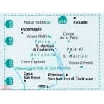 622. Pale di San Martino turista térkép Kompass 1:25 000 