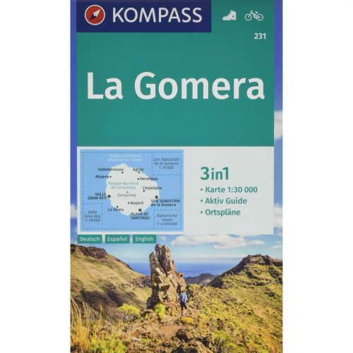 231. La Gomera turista térkép Kompass 1:30 000 