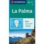 232. La Palma turista térkép Kompass 