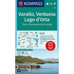   97. Varallo, Verbania, Lago d'Orta, Parco Nazionale Val Grande, D/I  turista térkép Kompass