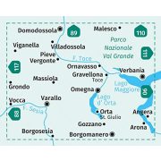97. Varallo, Verbania, Lago d'Orta, Parco Nazionale Val Grande, D/I  turista térkép Kompass