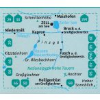   030. Zell am See turista térkép, Kaprun turista térkép Kompass 1:30 000 
