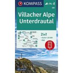   065. Villacher Alpe  turista térkép, Unterdrautal turista térkép Kompass 1:25 000
