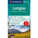   67. Lungau Radstadter Tauern turista térkép Kompass 1:40 000, 4 az 1-ben, 2020