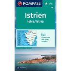   238. Isztria turista térkép Kompass 1:75 000  3 részes térképszett