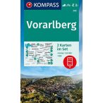 292. Vorarlberg turista térkép Kompass 1:50 000 