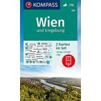 205. Wien és környéke turista térkép Kompass 1:50 000 