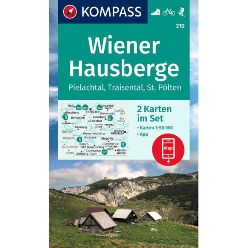 210. Wiener Hausberge turista térkép Kompass 1:50 000 
