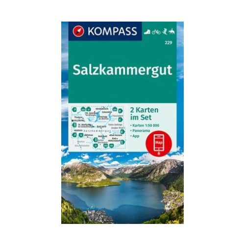 229. Salzkammergut turista térkép Kompass 1:50 000 