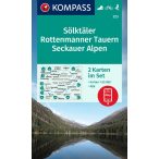   223. Sölktäler, Rottenmanner Tauern, Seckauer turista térkép Kompass 1:55 000