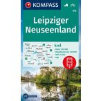 818. Leipziger Neuseenland turista térkép Kompass 