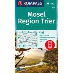 834. Mosel, Region Trier, Mosel turista térkép Kompass 