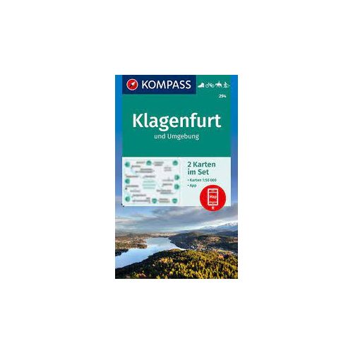 294. Klagenfurt turista térkép szett 2 db-os Kompass 1:50 000 
