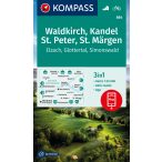   884. Waldkirch, Kandel, St. Peter, St. Märgen, 1:25 000 turista térkép Kompass 