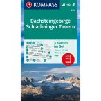   293. Dachstein turista térkép Dachsteingruppe, Schladminger Tauern turistatérkép Kompass 1:50 000 