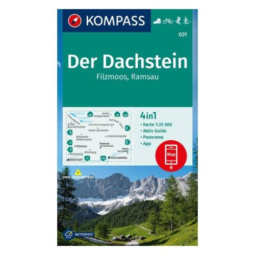 031. Der Dachstein turista térkép szett 4 in 1 Kompass 1:25 000 