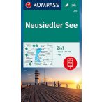   215. Neusiedler See turista térkép, Fertő-tó térkép, Fertő tó turista és kerékpáros Kompass 1:50 000 (2023)
