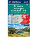  80. St. Johann, Salzburger Land turista térkép Kompass 2025.