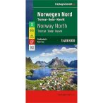   Észak Norvégia autós térkép, Észak-Norvégia térkép, 1:400 000  Freytag 2026.