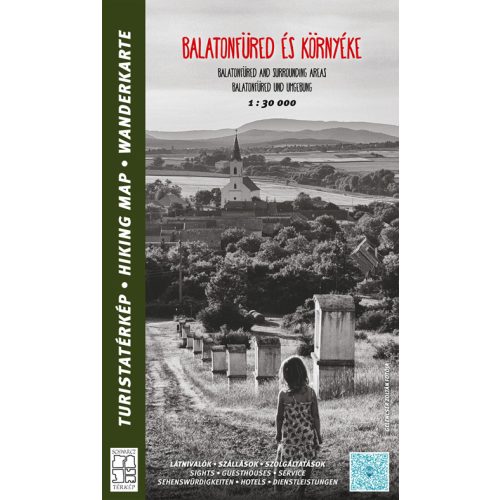 Balatonfüred és környéke térkép 1:30e, Balatonfüred térkép, Tihany térkép, Tihanyi-félsziget Schwarcz 2022