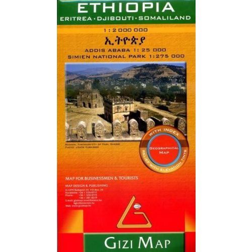 Etiópia térkép Gizi Map 1:2 000 000  