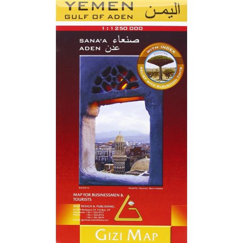 Jemen térkép, Yemen autós térkép Gizi Map 1:1 250 000  Golf of Aden