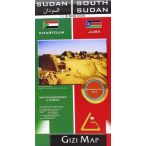 Sudan térkép, Dél-Szudán térkép Gizimap 1:2 500 000 