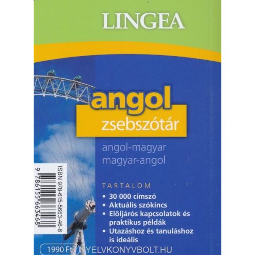 Angol zsebszótár, 2. kiadás Angol - magyar szótár Lingea
