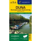  Duna turistatérkép, Duna vízitérkép  (Dunaújváros-Szekszárd) Duna vízisport-, kerékpáros és turistatérkép