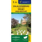   Zalai-dombság turistatérkép északi rész, Göcsej turistatérkép és Vasi-hegyhát, Észak Zalai dombság térkép 1:50 000