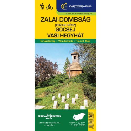 Zalai-dombság turistatérkép (északi rész), Göcsej turistatérkép és Vasi-hegyhát - laminált 1:50 000