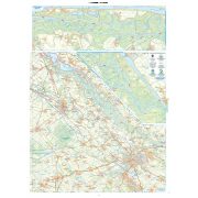 Szigetköz turista térkép. Szigetköz térkép, Hanság, Fertő túratérkép Szigetköz kerékpáros-, vízisport- és turistatérkép Szarvas-Cartographia
